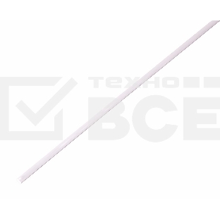 Термоусаживаемая трубка Rexant 1,5/0,75 мм, белая, упаковка 50 шт. по 1 м