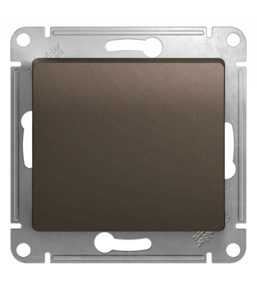 Механизм выключателя 1-кл. СП GLOSSA 10А IP20 10AX шоколад SchE GSL000811