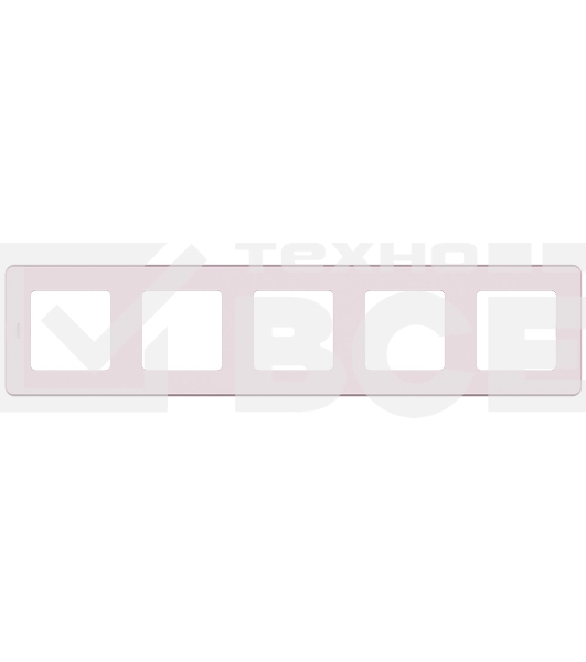 Рамка 5 постов розовый Inspiria