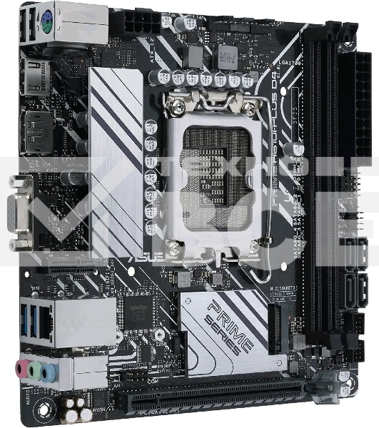 Материнская плата ASUS PRIME H610I-PLUS D4-CSM, LGA 1700, Intel H610, 2xDDR4, 4xSATA, 1xM.2 PCIe 3.0 x4, 1xPCIe 4.0 x16, 1xHDMI, 1xDP, 1xVGA, 2xUSB-A 3.2 Gen 1, 2xUSB-A 2.0, 1x 1Gb LAN, 3x3.5 мм, 7.1, Mini-ITX
