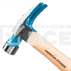 Молоток-гвоздодер,280 г, угол 75, магнит, обрезиненная рукоятка AMERICAN HICKORY GROSS, фото4