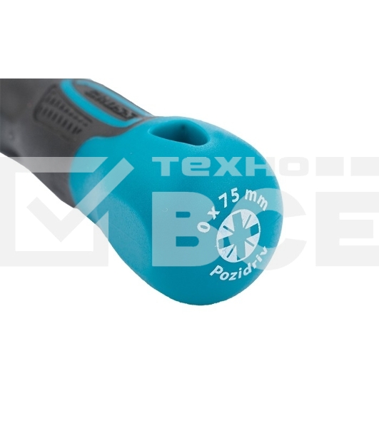 Отвертка Gross 12155 PZ0 x 75 мм S2, трехкомпонентная ручка