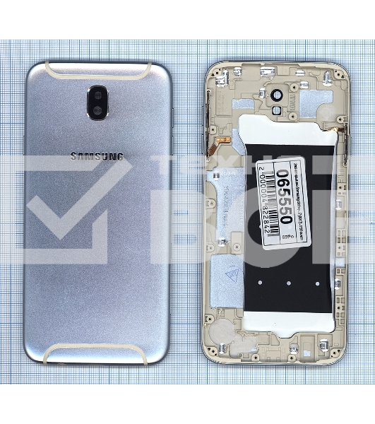 Задняя крышка для Samsung Galaxy J7 (2017) SM-J730F  синяя