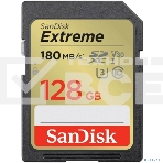 Флеш карта SD 128GB SanDisk SDXC Class 10 V30 UHS-I U3 Extreme 180MB/s, фото3