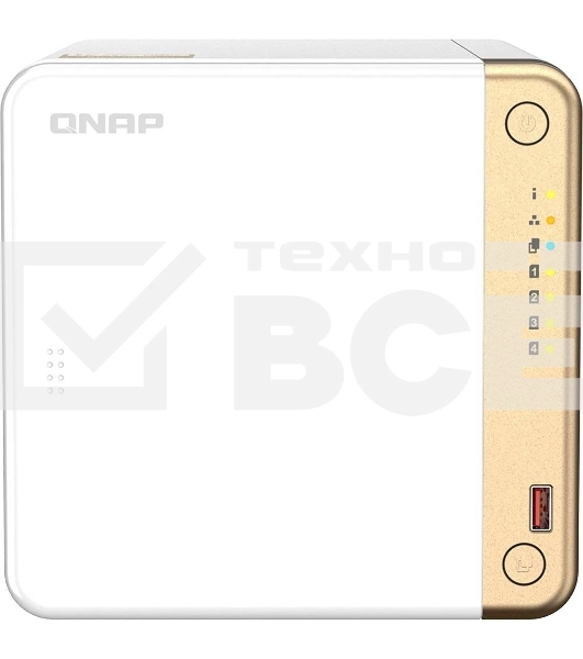 Сетевое хранилище NAS Qnap Original TS-462-4G 4-bay настольный Celeron N4505