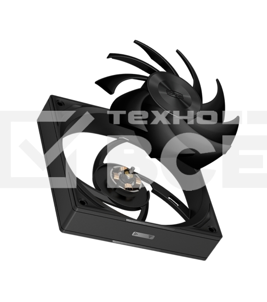 Кулер для корпуса PCCooler F5R120 черный (120x120x25mm, 4-pin PWM, 86.73CFM, 32dBA, 2200RPM)