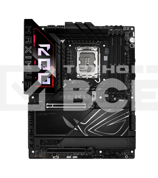 Материнская плата ASUS ROG MAXIMUS Z890 HERO, LGA 1851, Intel Z890, 4xDDR5, 4xSATA, 6xM.2, 1xPCIe 5.0 x16, 1xPCIe 4.0 x4, 1xPCIe x1, 1xHDMI, 2xUSB-C (видеовыход), 4xUSB-A 3.2 Gen 1, 4xUSB-A 3.2 Gen 2, 1xUSB-C 3.2 Gen 2, 2xUSB-C Thunderbolt 4, 2x 5Gb LAN, 
