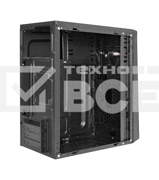 Компьютерный корпус Minitower ExeGate EX283056RUS BAA-106 Black, mATX, <без БП>, 2*USB, Audio
