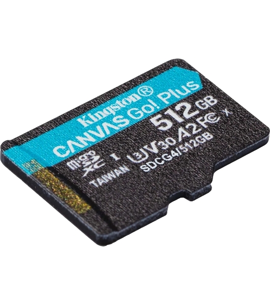 Флеш карта microSDXC 512Gb Kingston SDCG4/512GbSP Canvas Go! Plus V30 A2 w/o adapter