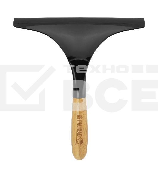 Водосгон оконный 235х230 мм, бамбуковая рукоятка, Home Palisad