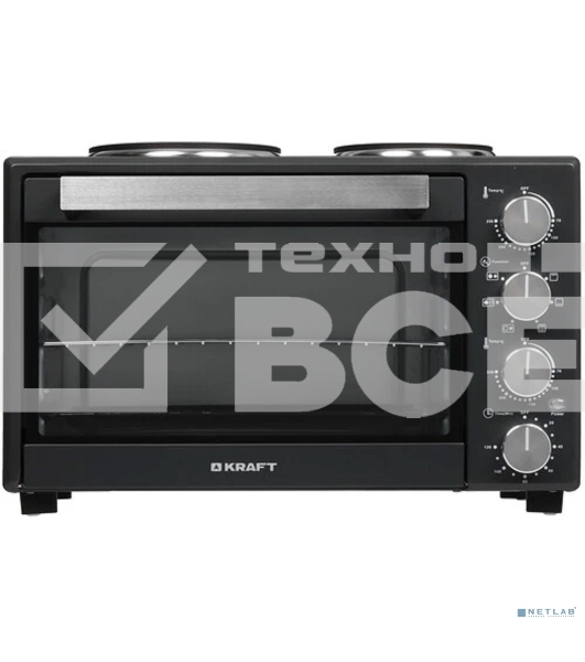 Мини-печь Kraft KFC-MOHP 380 HDGR 38 л, 1600 Вт, темно-серый