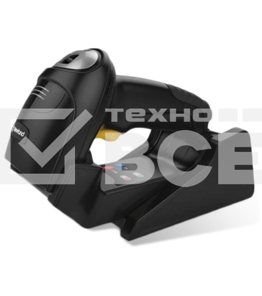 Сканер беспроводной HR52 Bonito, 2D CMOS Wireless Bluetooth Handheld Reader Mega Pixel, RETAIL VERSION dot-code enabled (black surface) with Stand/Docking Station, USB cable and multi plug adapter