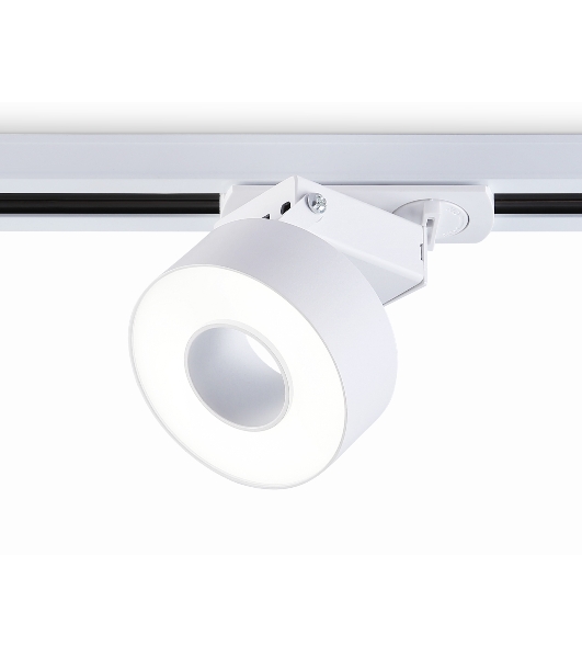 Трековый однофазный светодиодный светильник Ambrella light GL6861 WH белый LED 10W 4200K D75*80