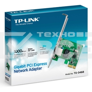 Сетевая карта TP-Link TG-3468 SOHO 32bit Gigabit PCIe, Realtek RTL8168B chipset