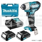 Гайковерт ак(уд) Makita TW140DWAE , 10.8В,2х2Ач Li-ion,0-3200у\м,140Нм,3\8',1.2кг,кейс,подсв,M8-M16 TW140DWAE, фото2