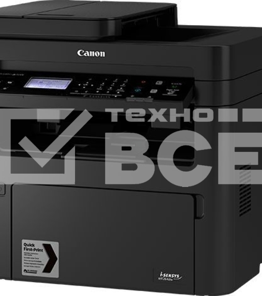 МФУ лазерный Canon i-SENSYS MF264dw (2925C016/5938C017/C019),А4, ч/б, печ. 28 стр/мин., скан. до 20 стр/мин (ч/б) 15 стр/мин (цвет), 1200 x 1200 dpi (принтер) 600x600dpi (сканер), USB, RJ-45, Wi-Fi