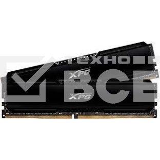 Оперативная память XPG Gammix D20, DDR4, 32GB (2x16GB), 3200MHz, CL16, UDIMM, с радиатором, черный