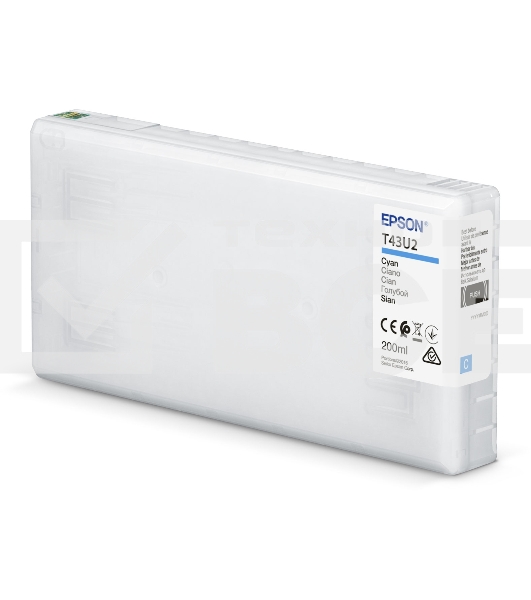 Картридж струйный Epson T43U (C13T43U240) голубой (200 мл) для SureLab SL-D800