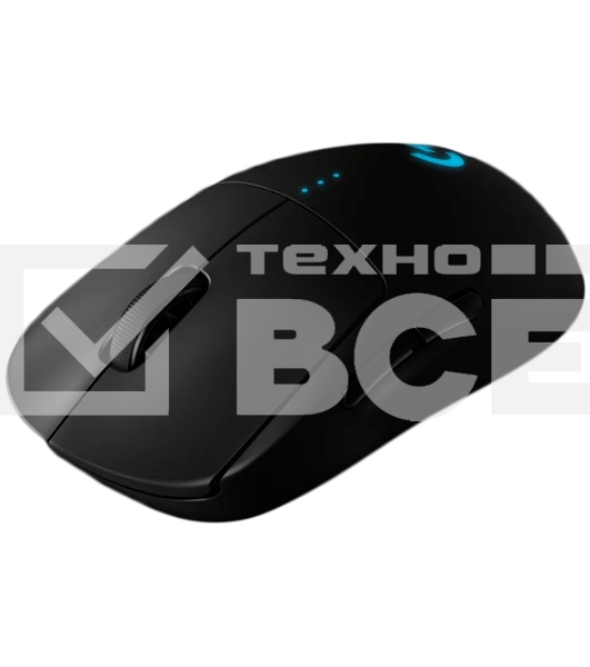 Мышь беспроводная/проводная Logitech G PRO черный, 25600 dpi, радиоканал, USB, кнопки - 7