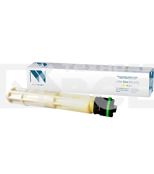 Картридж лазерный NVP совместимый NV-TN-324/TN-512 Yellow для Konica Minolta Bizhub С258/C308/C368/C454/C554 (26000k)