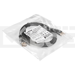 Удлинитель USB 2.0 ExeGate EX-CCF-USB2-AMAF-2.0F (Am/Af, позолоченные контакты, ферритовые кольца, 2м)