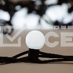 Гирлянда Мультишарики Ø23мм, 10м, 80 LED ТЕПЛЫЙ БЕЛЫЙ, черный Каучук, IP67, постоянное свечение, 230В соединяется NEON-NIGHT (нужен шнур питания 315-000), фото4