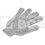 Перчатка трикотажные с ПВХ точкой, 5 пар в упаковке, БОПП-пакет, 7 класс Россия, фото 1