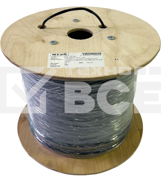 Кабель информационный NTSS NTSS-OUT-UTP4-5Е-PE-BL кат.5E U/UTP 4X2X24AWG PE внешний 305м черный