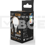 Лампа светодиодная Gauss 6.5Вт шар 3000К тепл. бел. E14 520лм 150-265В, фото4