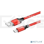 Кабель HOCO X14 красный/черный HC-62912 USB - microUSB, 2m, 1.7A, Нейлон, фото 1