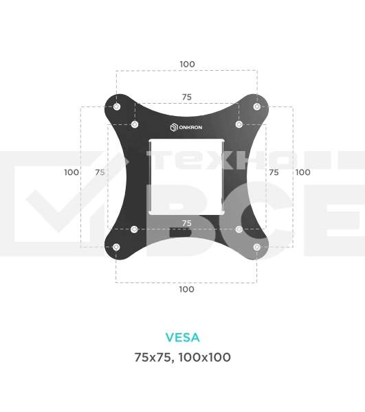 Кронштейн ONKRON SN31 для телевизора 10