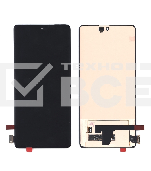 Дисплей для V27 (V2246) 5G в сборе с тачскрином черный Amoled