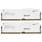 Оперативная память Kingston Fury Beast, DDR5, 32Gb (2x16 Gb), 5600 MHz, CL36, DIMM, радиатор, белый, фото7