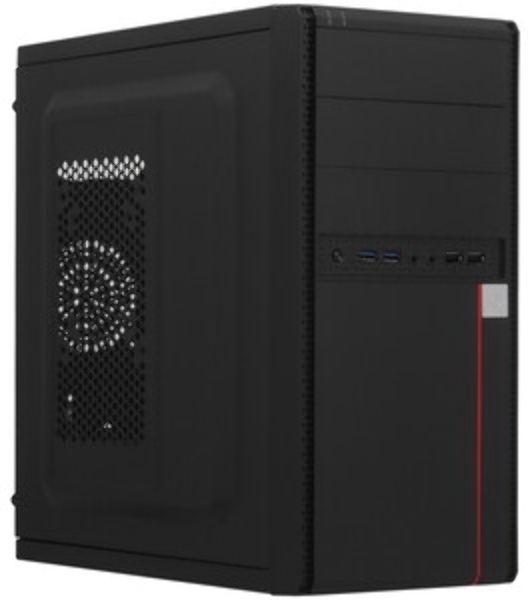 Компьютерный корпус Minitower ExeGate BA-204U (mATX, без БП, 2хUSB+2хUSB 3.0, аудио, черный)