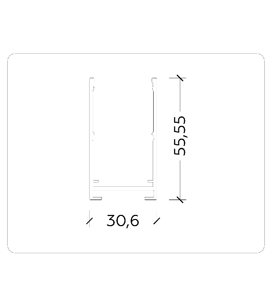 Шинопровод накладной GL1003 WH белый IP20 220V 2000*30.6*56