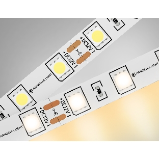 Светодиодная лента Ambrella light GS2001 5050 60Led/ 14.4W m/ 12V IP20 3000K/ 5000*10*1.87mm (2 конт.)