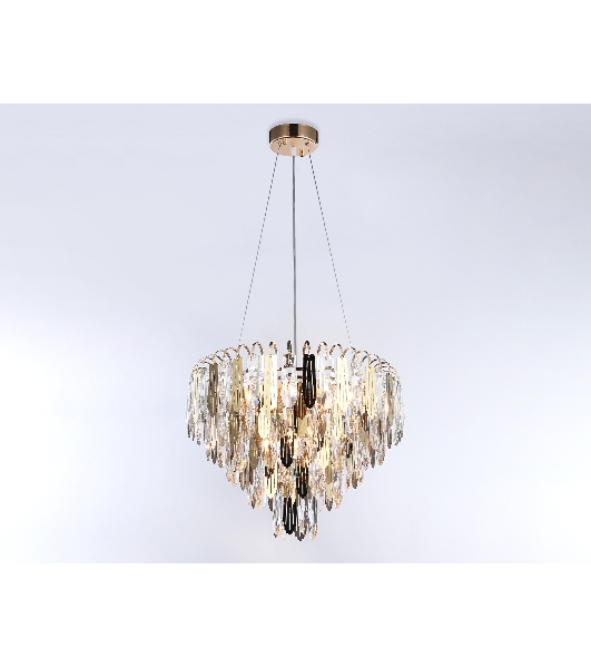 Светильник Ambrella light TR5256/8 SGD/CL золото/прозрачный E27*8 max 40W D500*350