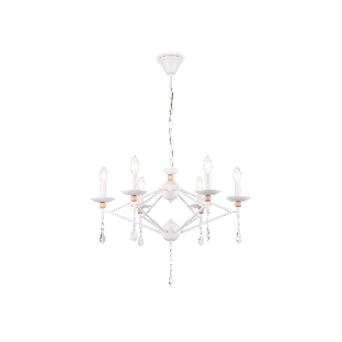 Светильник Ambrella light TR9596/6 WH белый E14/6 max 40W D660*880