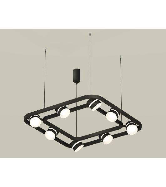 Светильник Ambrella light XB9182152/8 SBK/FR черный песок/белый матовый GX53 (C9182, N8445)
