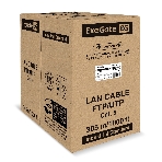 Кабель ExeGate FUTP4-C6-CCA-S23-IN-PVC-GY-305 FTP 4 пары кат.6 CCA, 0.57мм (23AWG), экран, 305м, серый, PVC, фото3