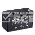 Батарея CROWN CBT-12-9.2 (12V 9.2Ah) F2 срок службы 5 лет, фото 1