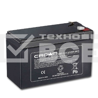 Батарея CROWN CBT-12-9.2 (12V 9.2Ah) F2 срок службы 5 лет