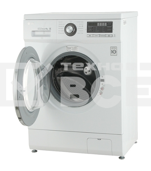Стиральная машина LG F1096ND3 белая, загрузка фронтальная 6кг, 1000 об/мин., класс: A