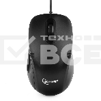 Мышь проводная Gembird MOP-100 черный, 1000 dpi, USB, кнопки - 3, фото 1