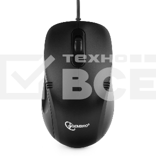 Мышь проводная Gembird MOP-100 черный, 1000 dpi, USB, кнопки - 3