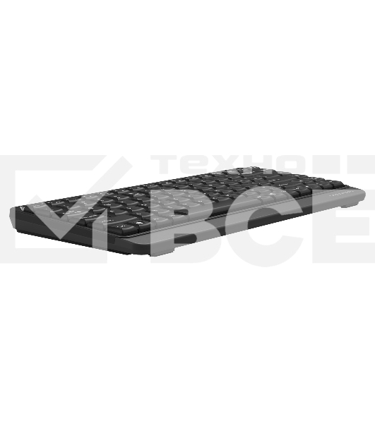 Клавиатура A4Tech Fstyler FKS11 проводная, USB, черный/серый