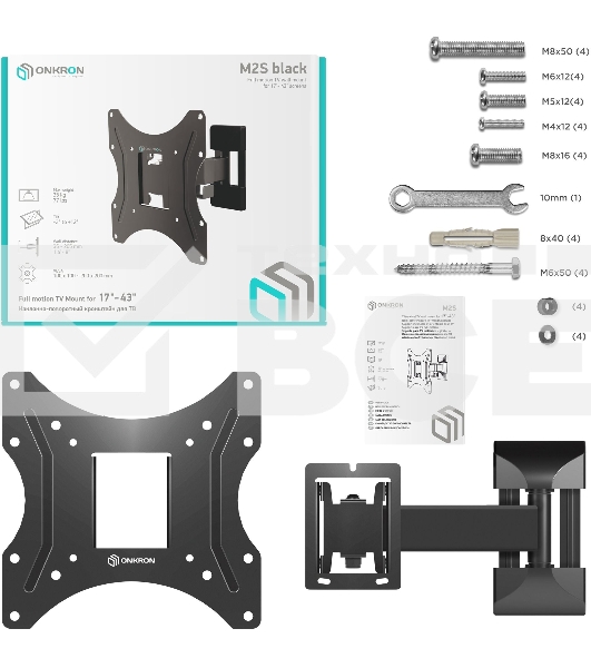 Кронштейн ONKRON M2S для телевизора 17