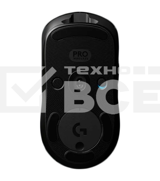 Мышь беспроводная/проводная Logitech G PRO черный, 25600 dpi, радиоканал, USB, кнопки - 7
