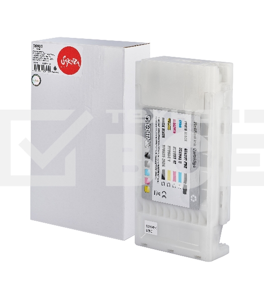 Картридж струйный Sakura C13T693100 (T6931 Photo Black) для Epson, фото-черный, 350 мл.