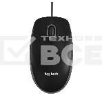 Мышь проводная Logitech B100 черный, 1000 dpi, USB, кнопки - 3, фото7